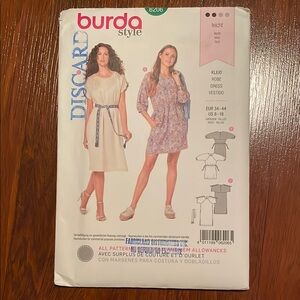2/$15 Burda 6206 Sewing Pattern 8-18
